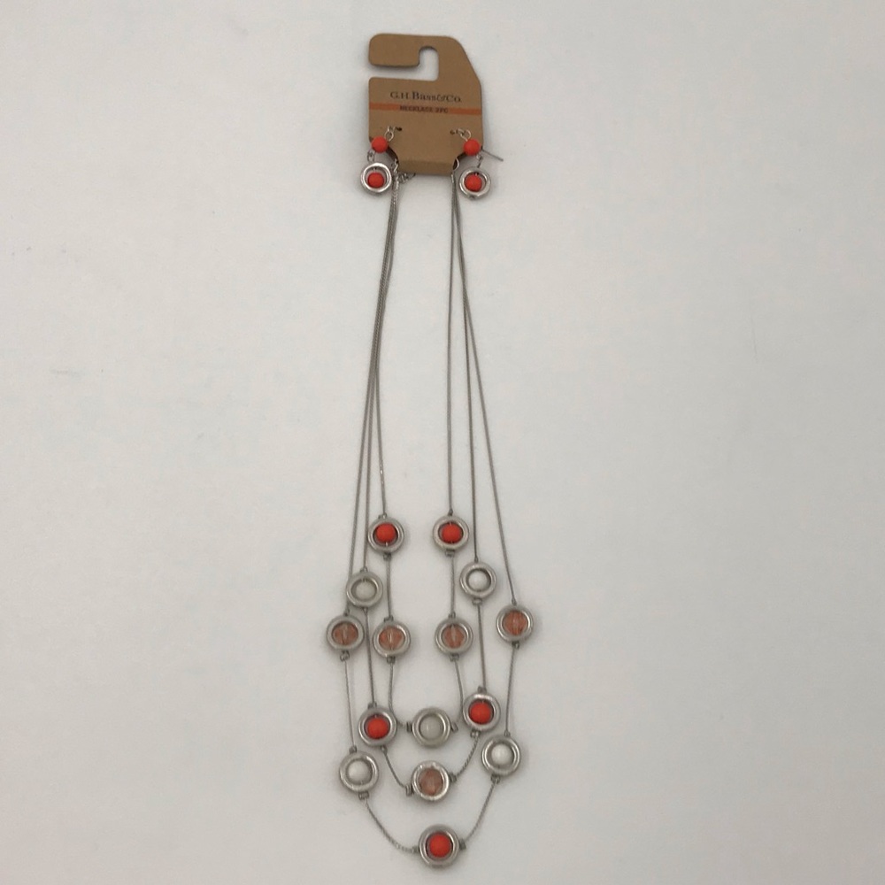 Brand New G. H. Bass & Co. Necklace and Earrings
